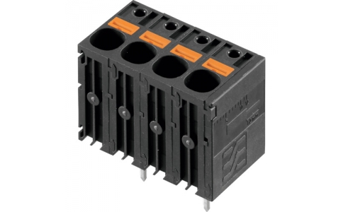 日本ワイドミュラー（株）  2491640000  ワイドミュラー　ＰＣＢ端子台（ＬＬＦシリーズ）　ピッチ７．５０ｍｍ　４極　プッシュイン式　１８０度