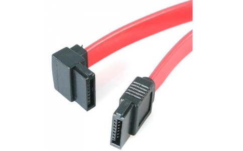 ＳＴＡＲＴＥＣＨ．ＣＯＭ社  SATA18LA1  スターテック　ＳＡＴＡケーブル／４５ｃｍ／片側Ｌ型上向き／ラッチなしコネクタ／レッド／シリアルＡＴＡ　ＨＤＤ　ハードディスクドライブ用