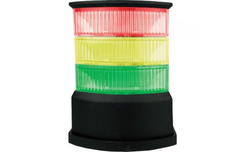日機（株）  NLA65DC12-3B7K-RYG  日機　積層式ミニアラームライト　ＮＬＡ６５シリーズ　ＤＣ１２Ｖ　３段
