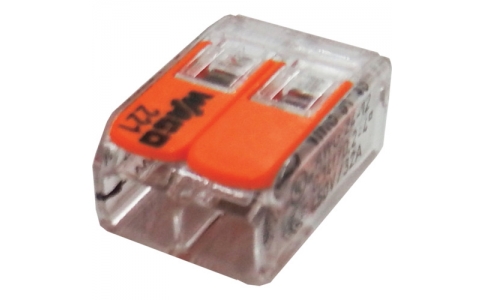 因幡電機産業（株）  WFR-2-JP  ＪＡＰＰＹ　ワンタッチコネクタ　クリアタイプ　１００個入　電線数２本