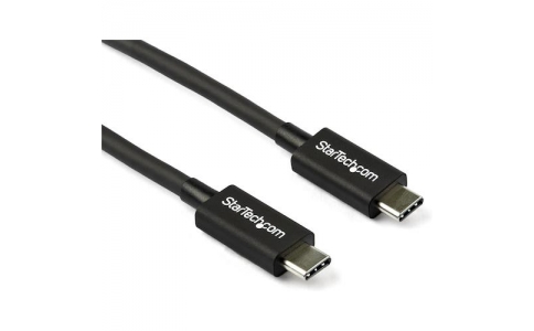 ＳＴＡＲＴＥＣＨ．ＣＯＭ社  TBLT34MM80CM  スターテック　Ｔｈｕｎｄｅｒｂｏｌｔ　３　ケーブル／８０ｃｍ／ＵＳＢ－Ｃ，　ＤＰ互換／４０Ｇｂｐｓ／ブラック