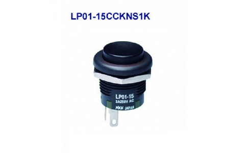 ＮＫＫスイッチズ（株）  LP01-25CCKSS1M  ＮＫＫスイッチズ　低背形押ボタンスイッチ　ＬＰ　ボタン緑　２極ＯＮ－（ＯＮ）