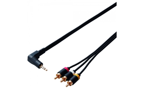 エレコム（株）  DH-MLWRY10BK  エレコム　Ｌ型ミニプラグ（４極）－ＲＣＡピンプラグケーブル