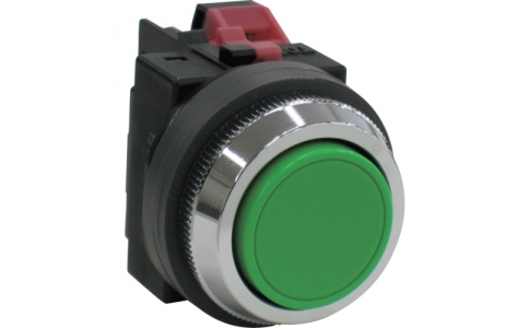 ＩＤＥＣ（株）  ABN101G  ＩＤＥＣ　平形押しボタンスイッチ　緑