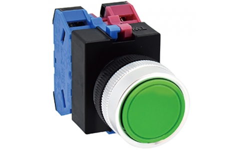 ＩＤＥＣ（株）  ABW110Y  ＩＤＥＣ　Φ２２丸平形押しボタンスイッチ