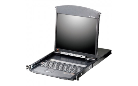 ＡＴＥＮジャパン（株）  KL1508AINJJL  ＡＴＥＮ　Ｏｖｅｒ　ＩＰ　ＫＶＭドロワー　８ポート／１９インチＬＣＤ／Ｃａｔ５／デュアルスライド／ロングレール