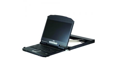 ＡＴＥＮジャパン（株）  CL3800NWJJS  ＡＴＥＮ　コンソールドロワー／１８．５インチワイドＬＣＤ／ＨＤＭＩ　ＤＶＩ　ＶＧＡ／ショートレール