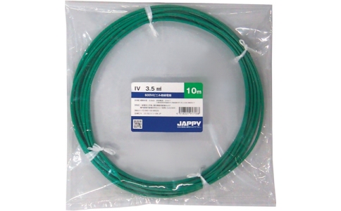 因幡電機産業（株）  IV   3.5 SQ GR 15M JP  ＪＡＰＰＹ　ビニル絶縁電線