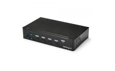 ＳＴＡＲＴＥＣＨ．ＣＯＭ社  SV431HDU3A2  スターテック　ＫＶＭスイッチ／４ポート／１画面／ＶＧＡ／１９２０ｘ１２００／ＵＳＢ　３．０ハブ／ＡＵＸ