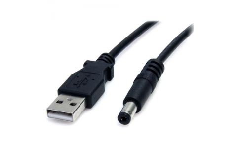 ＳＴＡＲＴＥＣＨ．ＣＯＭ社  USB2TYPEM  スターテック　ＵＳＢケーブル／Ａ　－　５Ｖ　ＤＣプラグ／９１ｃｍ／タイプＭコネクター／ブラック