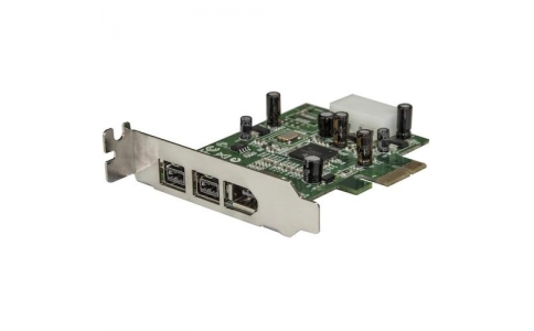 ＳＴＡＲＴＥＣＨ．ＣＯＭ社  PEX1394B3LP  スターテック　ＦｉｒｅＷｉｒｅ増設カード／ＰＣＩｅ　－　　２ｘ　ＩＥＥＥ　１３９４ｂ＋１ｘ　１３９４ａ／ロープロ