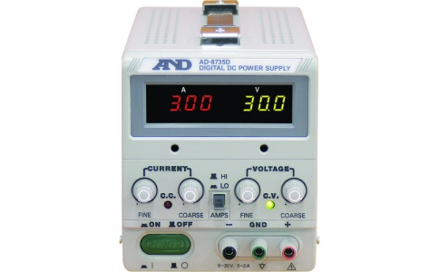 （株）エー・アンド・デイ  AD8735D  Ａ＆Ｄ　直流安定化電源トラッキング動作可能ＬＥＤデジタル表示