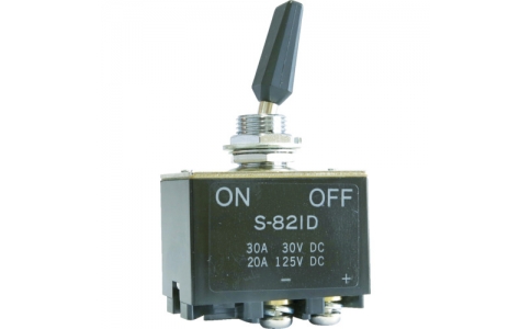 ＮＫＫスイッチズ（株）  S-821D  ＮＫＫスイッチズ　直流負荷専用トグルスイッチ（太陽光発電向け・ＤＣ４００Ｖ対応）