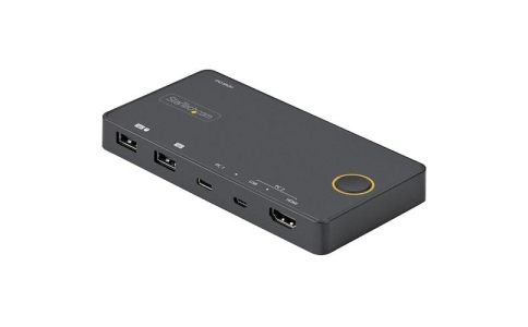 ＳＴＡＲＴＥＣＨ．ＣＯＭ社  SV221HUC4K  スターテック　ＫＶＭスイッチ／２ポート／ＵＳＢ－Ｃ　＆　ＵＳＢ－Ａ接続／ＨＤＭＩ／４Ｋ６０Ｈｚ／ＰＣ　パソコン　ＣＰＵ　切替器