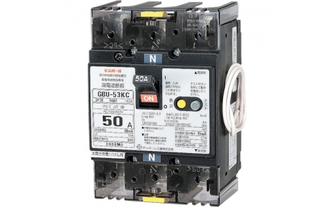 テンパール工業（株）  U53KC3030V  テンパール　テンパール工業　ＧＢＵ－５３ＫＣ　３０Ａ３０ＭＡソーラー３Ｅ　商用電源側用単３中性線欠相保護・ＯＣ・過電圧検出リード線付漏電遮断器　逆接続対応・分電盤協約サイズ