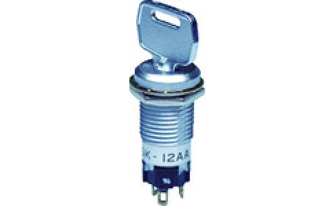 ＮＫＫスイッチズ（株）  SK-12AAS1  ＮＫＫスイッチズ　ねじ取付け形キーロックスイッチＳＫシリーズ　ＯＮ－ＯＮ　両側タイプ