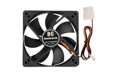 （株）オウルテック  OWL-FE1225LS-BK  オウルテック　オウルテックオリジナルケース用ファン１２ｃｍ２５ｍｍ厚