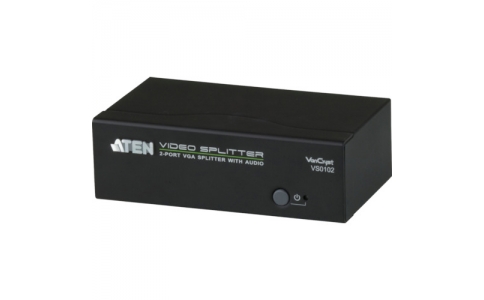 ＡＴＥＮジャパン（株）  VS0102  ＡＴＥＮ　ビデオ分配器　ＶＧＡ　／　１入力　／　２出力　／　オーディオ