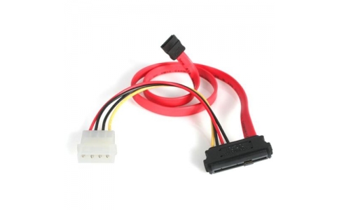 ＳＴＡＲＴＥＣＨ．ＣＯＭ社  SAS729PW18  スターテック　ＳＡＳ　－　ＳＡＴＡ変換ケーブル／４６ｃｍ／ＳＦＦ－８４８２　－　ＳＡＴＡ＋ＬＰ４／ペリフェラル電源付／ＨＤＤ　用