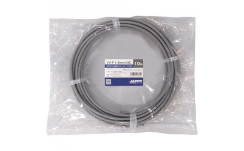因幡電機産業（株）  VV-F 1.6MMX3C 5M JP  ＪＡＰＰＹ　Ｖ絶縁Ｖシースケーブル