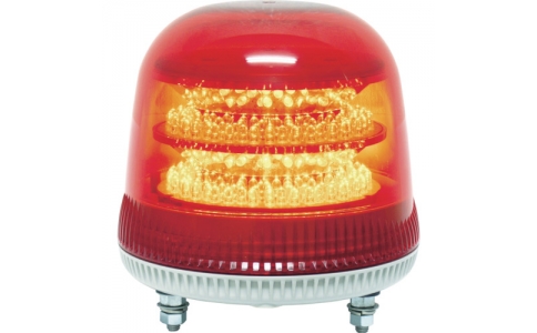（株）日惠製作所  VL17M-024AR  ＮＩＫＫＥＩ　ニコモア　ＶＬ１７Ｒ型　ＬＥＤ回転灯　１７０パイ　赤