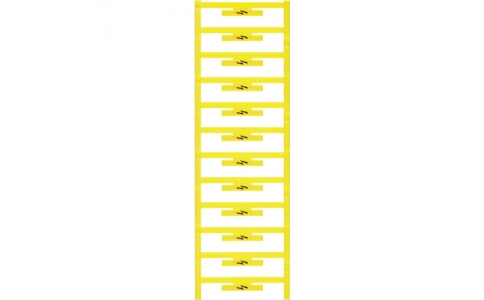 日本ワイドミュラー（株）  1120450000  ワイドミュラー　端子台マーカ（ＷＡＤシリーズ）　３３．３ｘ５ｍｍ　イエロー　警告表示