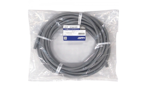 因幡電機産業（株）  VCT   3.5SQX 2C 10M JP  ＪＡＰＰＹ　キャブタイヤケーブル