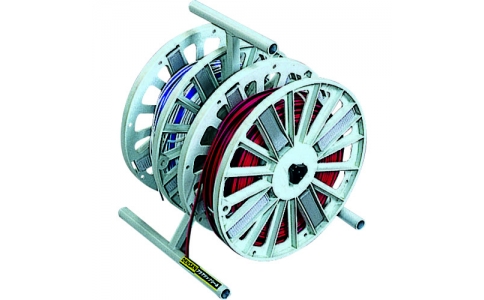 ジェフコム（株）  PMS-320W  デンサン　プラマジックリールツインスタンドセット