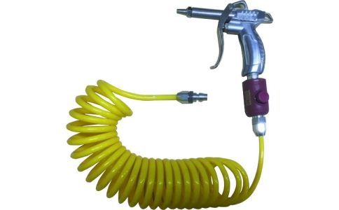 （有）ヤマトエンジニアリング  DCH-300BT  ヤマト　コイルホース（ボタン式カップリング付）ブローガンセット