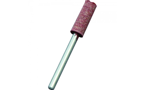 ＵＨＴ（株）  5010320  ＵＨＴ　＃８０軸付ゴム砥石　砥石径Φ６　軸径Φ３　赤　（１箱＝５本入）