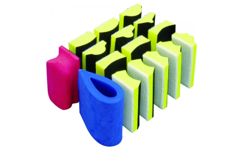 信濃機販（株）  7100-102  ＳＩ　エアサンダー用曲面用パッドセット　マルチストレートエアサンダー　４０×１００ｍｍ　マジック仕様