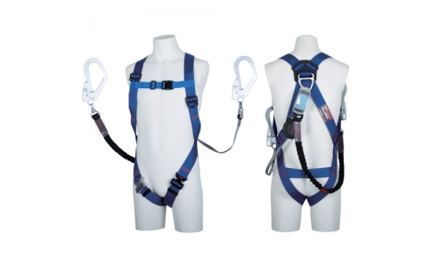 藤井電工（株）  TH510-OHNV93SV-OT-BL4L-2R23BX  ツヨロン　ライトハーネス　ワン・ハンドリトラ＋ノビロン　青　Ｌサイズ