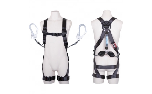 藤井電工（株）  TH504-2CR93SV-OT-DG-BKM-2R23BX  ツヨロン　黒影ハーネス　ツインコルトリトラ　Ｍサイズ