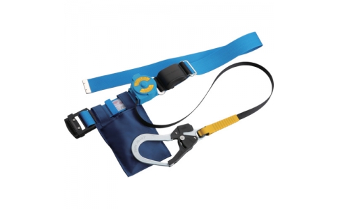 （株）トーヨーセフティー  NO.RU-101-LB  トーヨーセフティ　安全帯　ローラップ巻取り式　ライトブルー