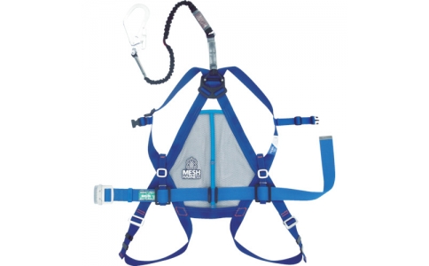 ミドリ安全（株）  MH600N-AS-NV-M  ミドリ安全　メッシュハーネス安全帯（伸縮式ランヤード・胴ベルト）