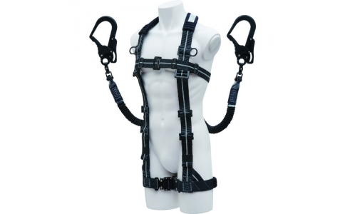 （株）基陽  IPGSLTPGK  ＫＨ　ストレッチハーネスセット　Ｉ型　黒／反射シルバーライン　Ｗ１ＴＰＧＫ－１７