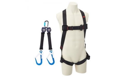 スリーエム　ジャパン（株）安全衛生製品事業部  1161649KIT2  ３Ｍ　【期間限定セット品】プロテクタ　フルハーネス　Ｍ／Ｌサイズ　１１６１６４９・巻き取り式ランヤード　ツイン　３１０１７４０　セット品