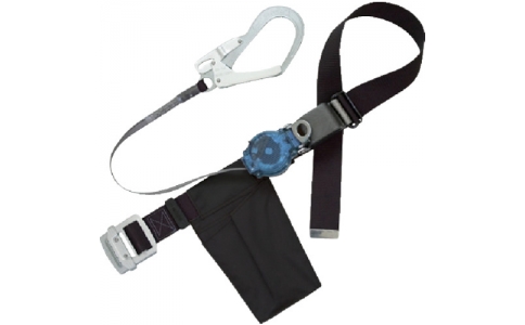 藤井電工（株）  TRL-93-BLK-BL-BP  ツヨロン　２ＷＡＹリトラ安全帯　黒色　軽量型　ブルー