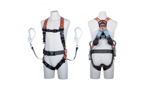 藤井電工（株）  TH-502-2OH93SV-OT-OR-L-2R23-BX  ツヨロン　コアハーネス　ツインワン・ハンドリトラ　オレンジ　Ｌサイズ