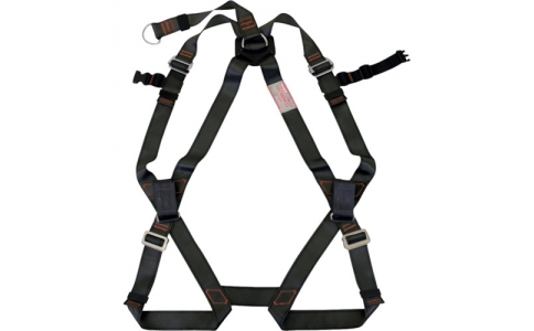 藤井電工（株）  R-560-N-PT-BX  ツヨロン　フルハーネス安全帯　ブラック　腿バックル：パススルー