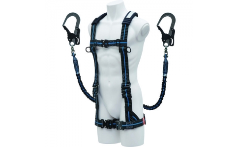 （株）基陽  YPNBMJPWB2  ＫＨ　ハーネスＹ型＋２丁掛けランヤード　セット