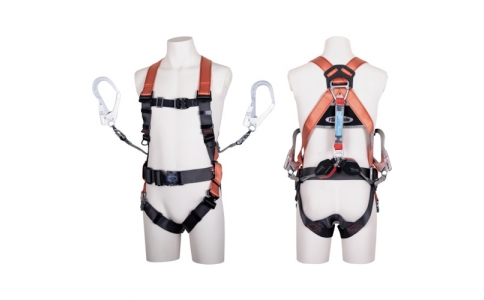 藤井電工（株）  TH-502-2CR93SV-OT-OR-M-2R23-BX  ツヨロン　コアハーネス　ツインコルトリトラ　オレンジ　Ｍサイズ