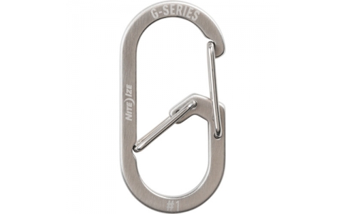 （株）シームーン  NI59182  ＮｉｔｅＩｚｅ　Ｇ　カラビナー　＃１×２Ｐ　ステンレスシルバー