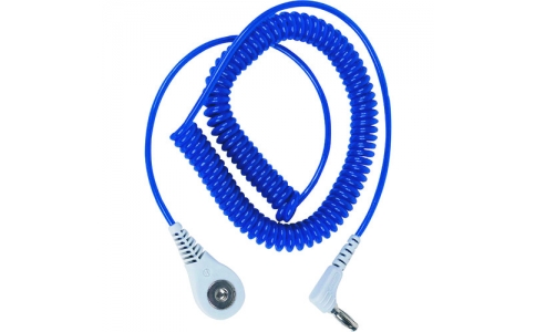 ＤＥＳＣＯ　ＪＡＰＡＮ（株）  09150  ＤＥＳＣＯ　コード、コイル式、ＪＥＷＥＬ、青　１．８３ｍ、Ｌ型端子、４ｍｍ