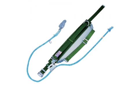 サンコー（株）  E5D-GR（G）  タイタン　胴ベルト型安全帯Ｕ字つり・１本つり兼用　緑