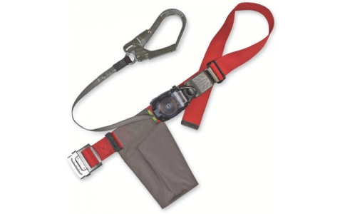 藤井電工（株）  RN-590-R-BP  ツヨロン　リトラ安全帯　赤色