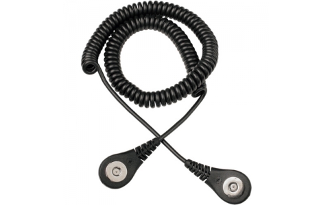 ＤＥＳＣＯ　ＪＡＰＡＮ（株）  09190  ＤＥＳＣＯ　コード　コイル式　マグネット嵌合　マグネット接地　黒　１．８３ｍ