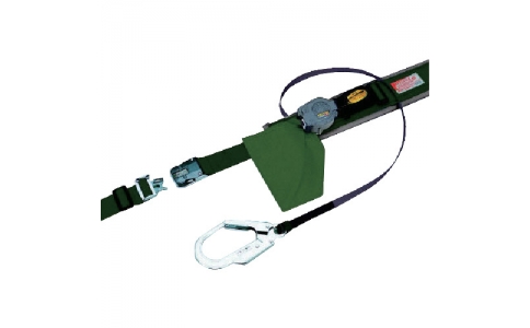 サンコー（株）  4510620031965  タイタン　巻取式安全帯　ワンタッチ式バックル・補助ベルト付き　緑