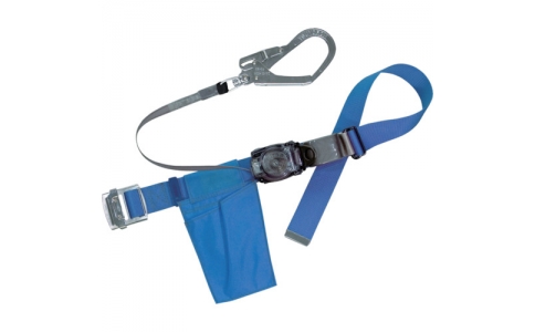 藤井電工（株）  RN-599K-BL4-BP  ツヨロン　リトラ安全帯　青色　回転フック付