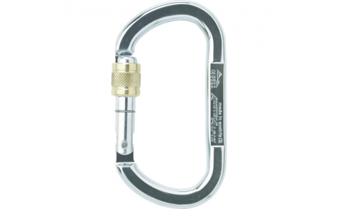 ＡＵＳＴＲＩＡＬＰＩＮ社  TP11AK  ＡＬＰＩＮ　カラビナ　ＯＶＡＬ　ＡＳＹＭＭ　ＸＬ　スクリューロック　線径１３．５　シルバー